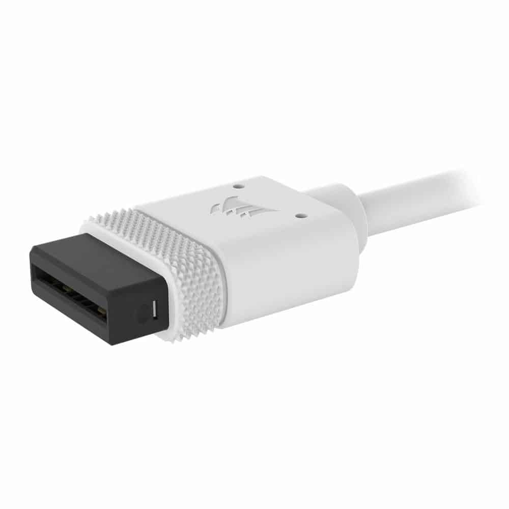 (image for) CORSAIR iCUE LINK 600mm Straight/Straight Y-Cable - White